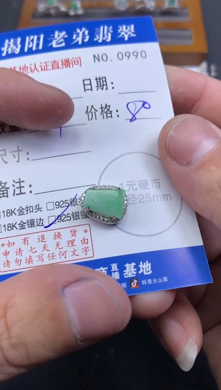 【闪购商品】翡翠颈饰银S925镶嵌多样性发其中一件