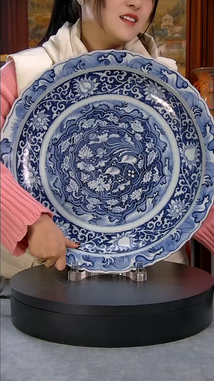【闪购商品】青花大瓷盘精品陶瓷