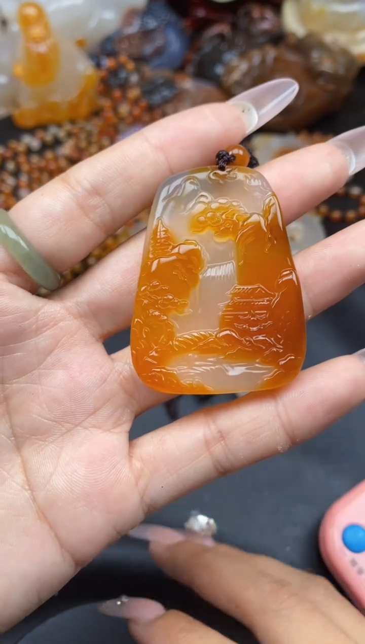 【闪购商品】玛瑙/玉髓颈饰未镶嵌ll