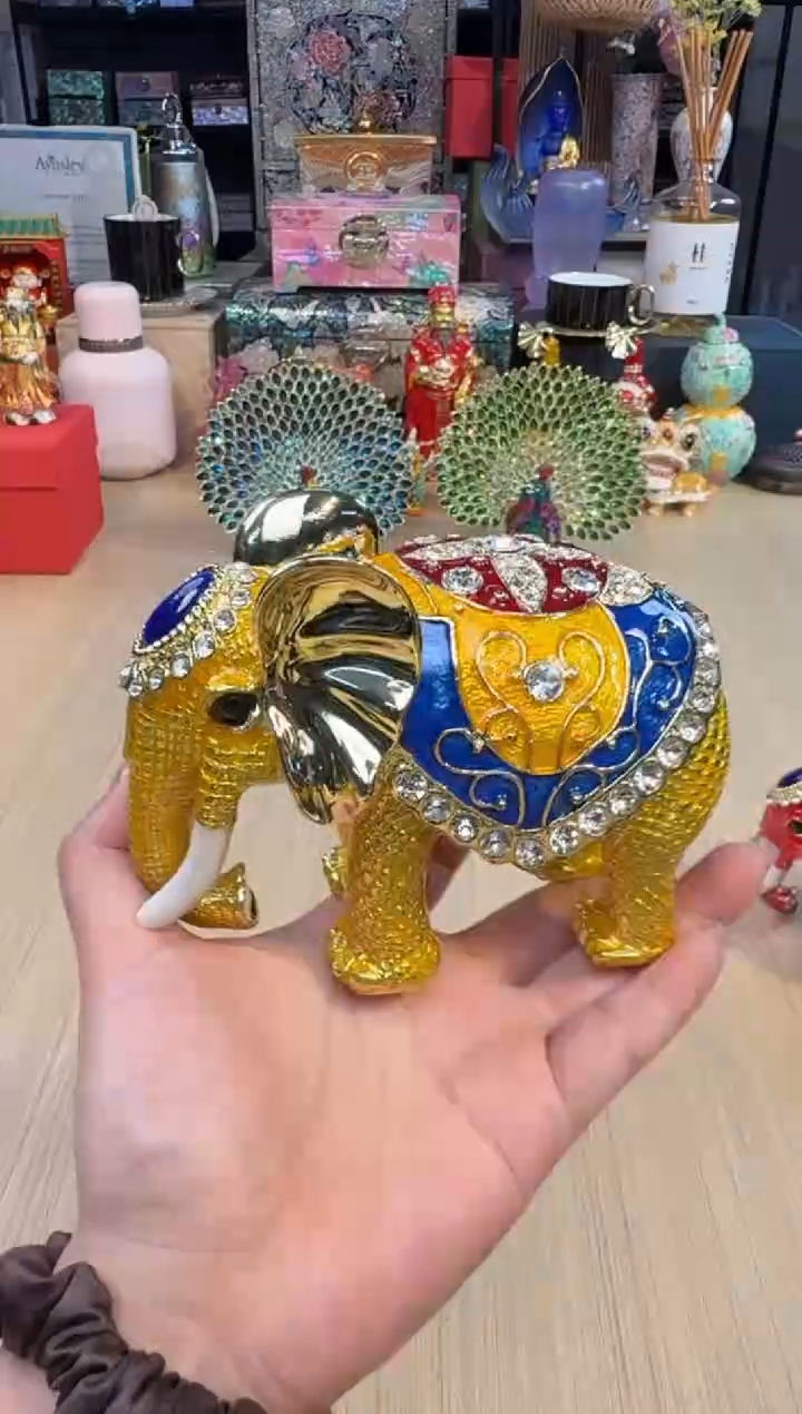 70七宝金色大象         