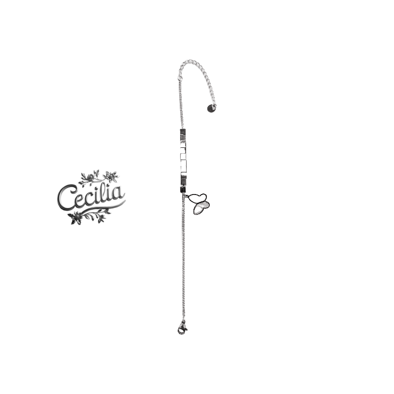 钛钢手链 Cecilia福利款蝴蝶心链钛钢手链气质百搭款休闲T-S06