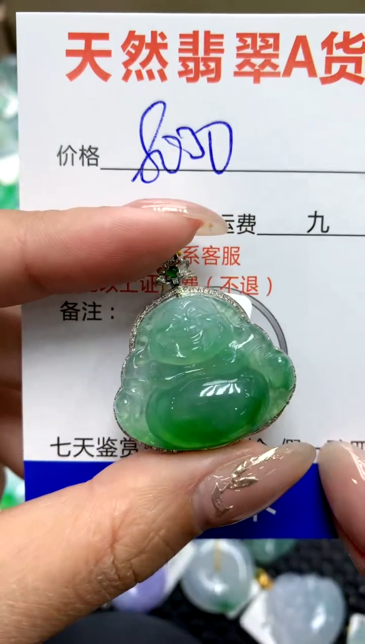 【闪购商品】翡翠颈饰18K金镶嵌111111111