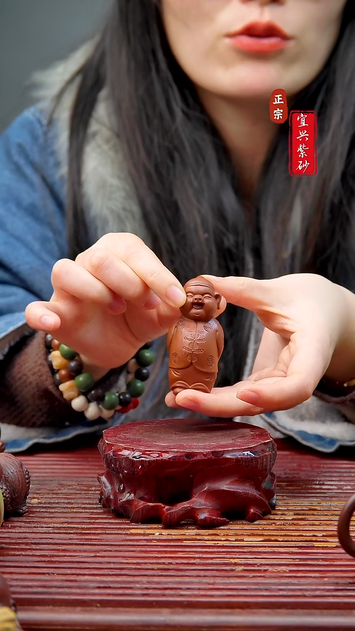 紫砂茶宠宜兴子紫砂摆件