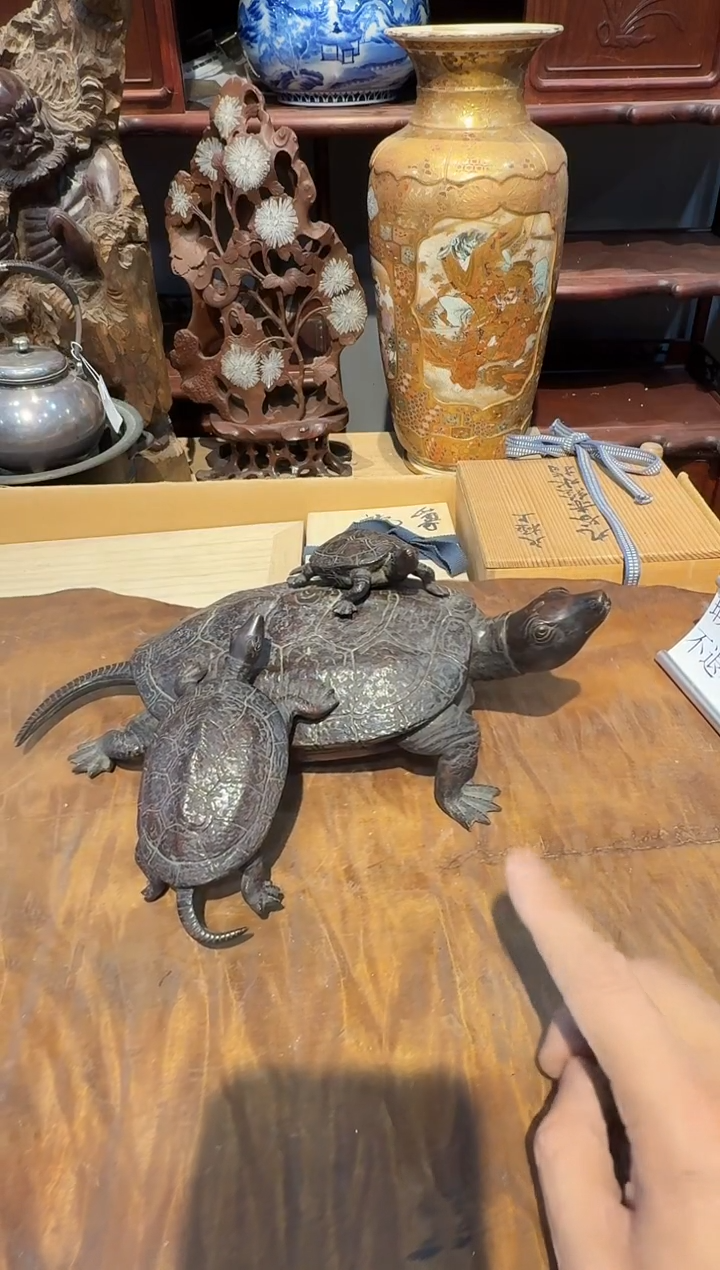 琢斋龟置物三个啊