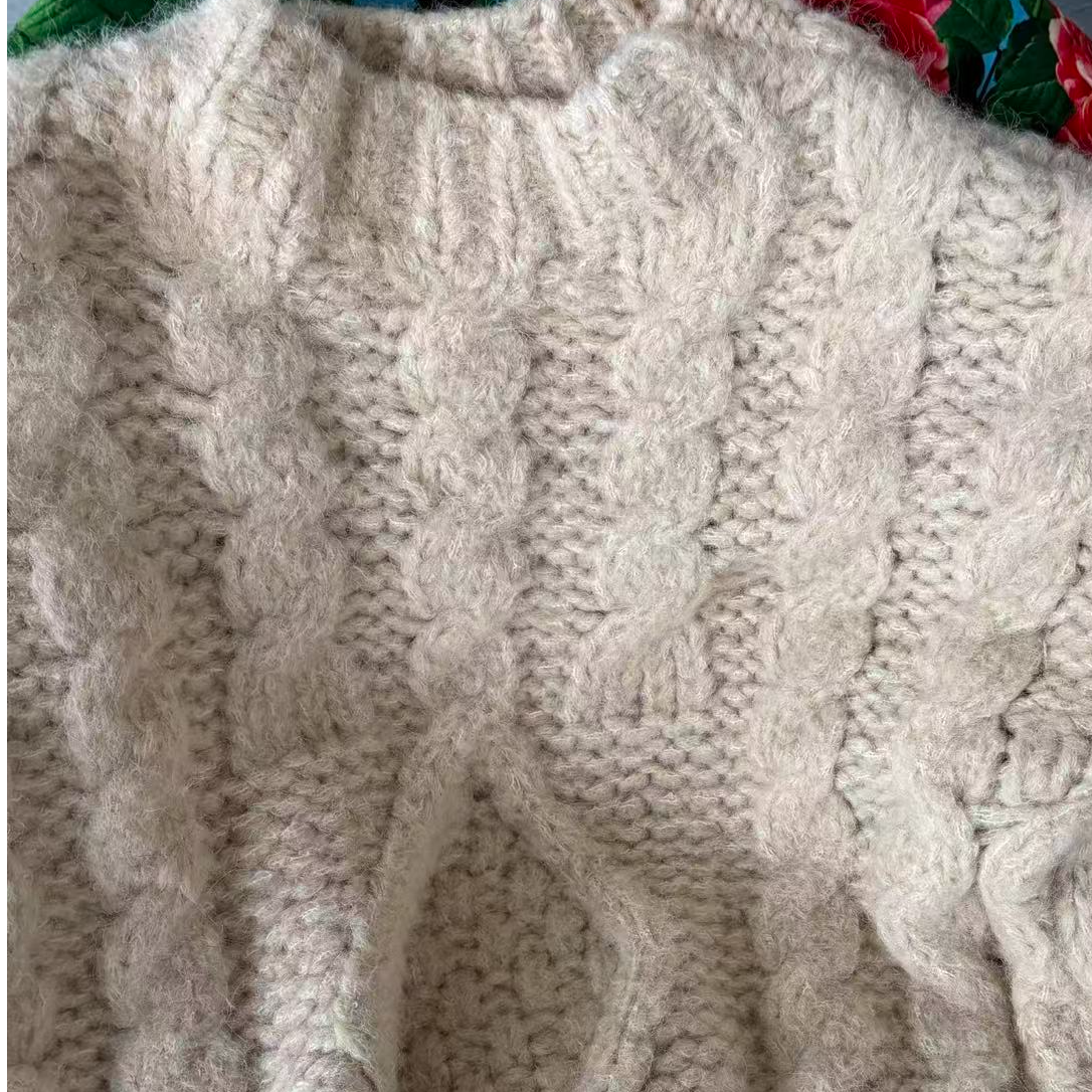 济州暖冬米针织毛衣