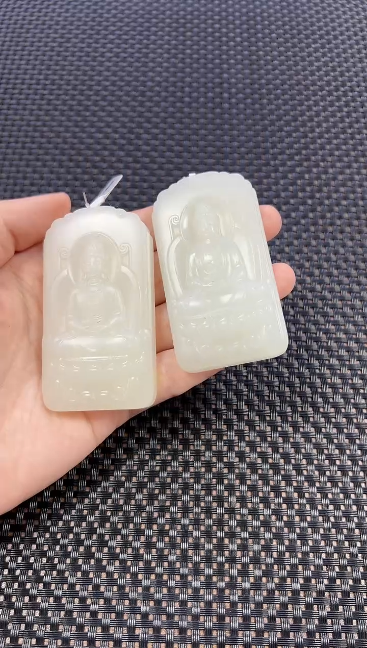 【闪购商品】和田玉挂件未镶嵌观音（多样性发一件）