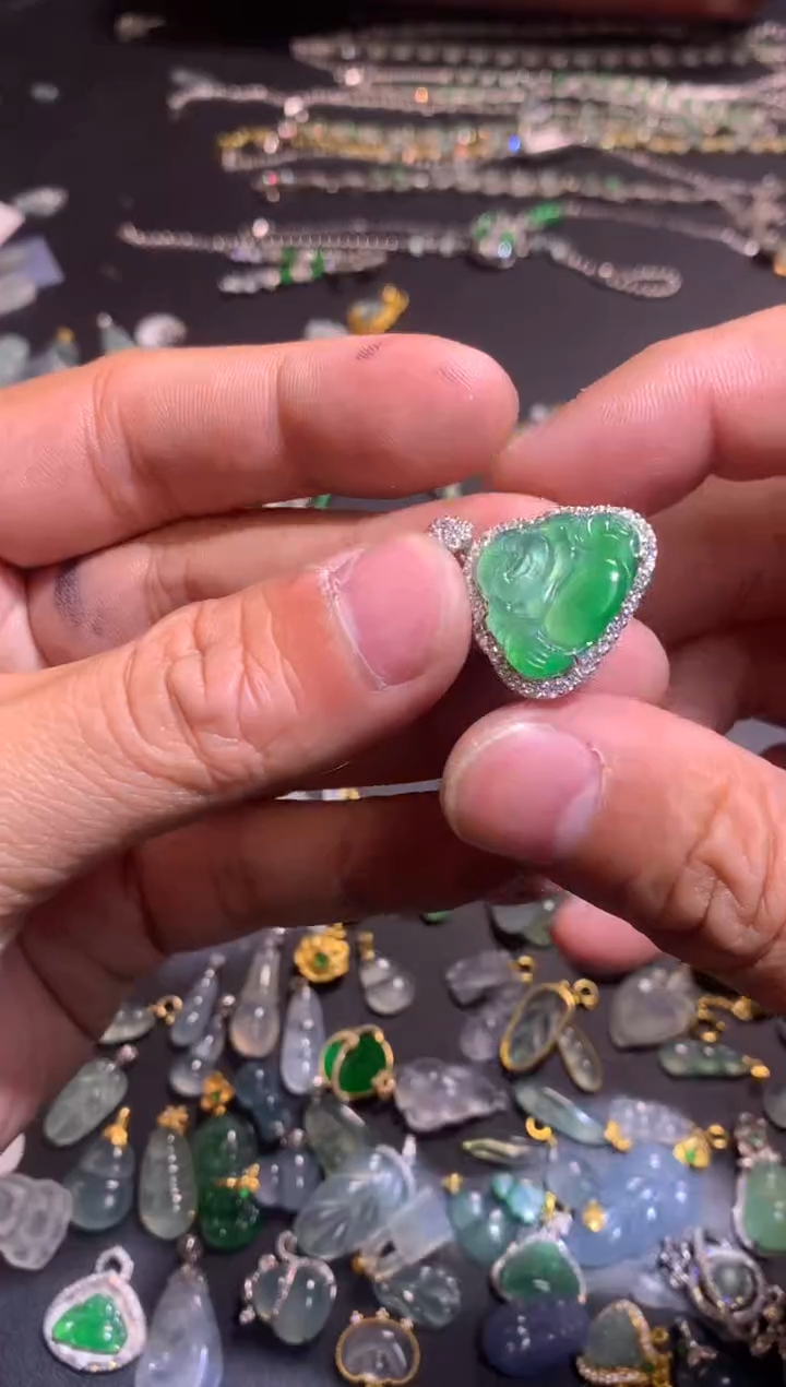 【闪购商品】翡翠吊坠(不含链)银S925镶嵌1