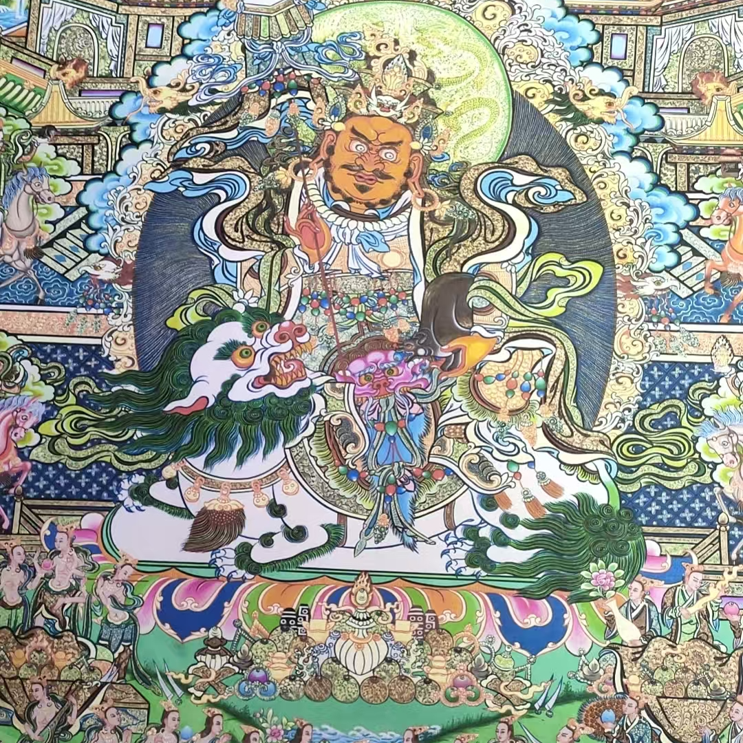 《彩财神》元亩文化精品唐卡aa7