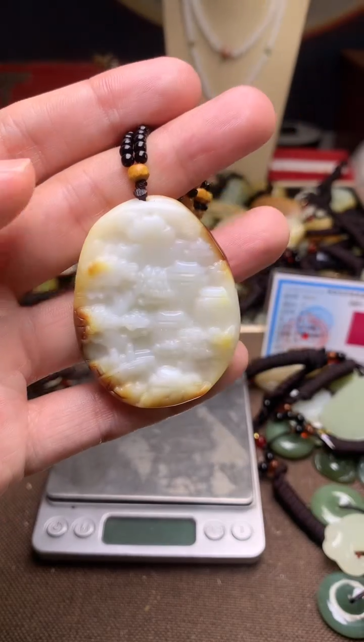 颈饰未镶嵌和田玉新疆料青海料清水和田玉吊坠