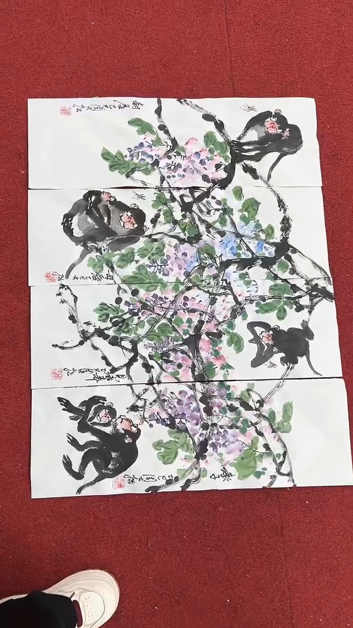 国画周大拙/国画/花鸟