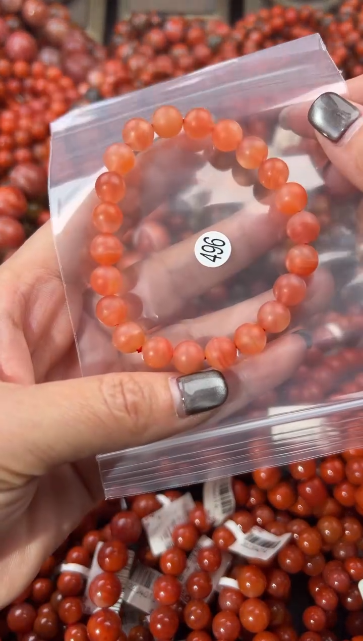 未镶嵌手串南红玛瑙8+