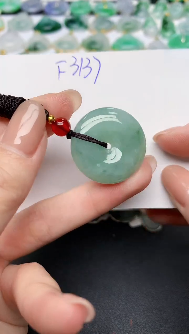 颈饰未镶嵌翡翠 天然缅甸A货翡翠百元以上9元证书费自理