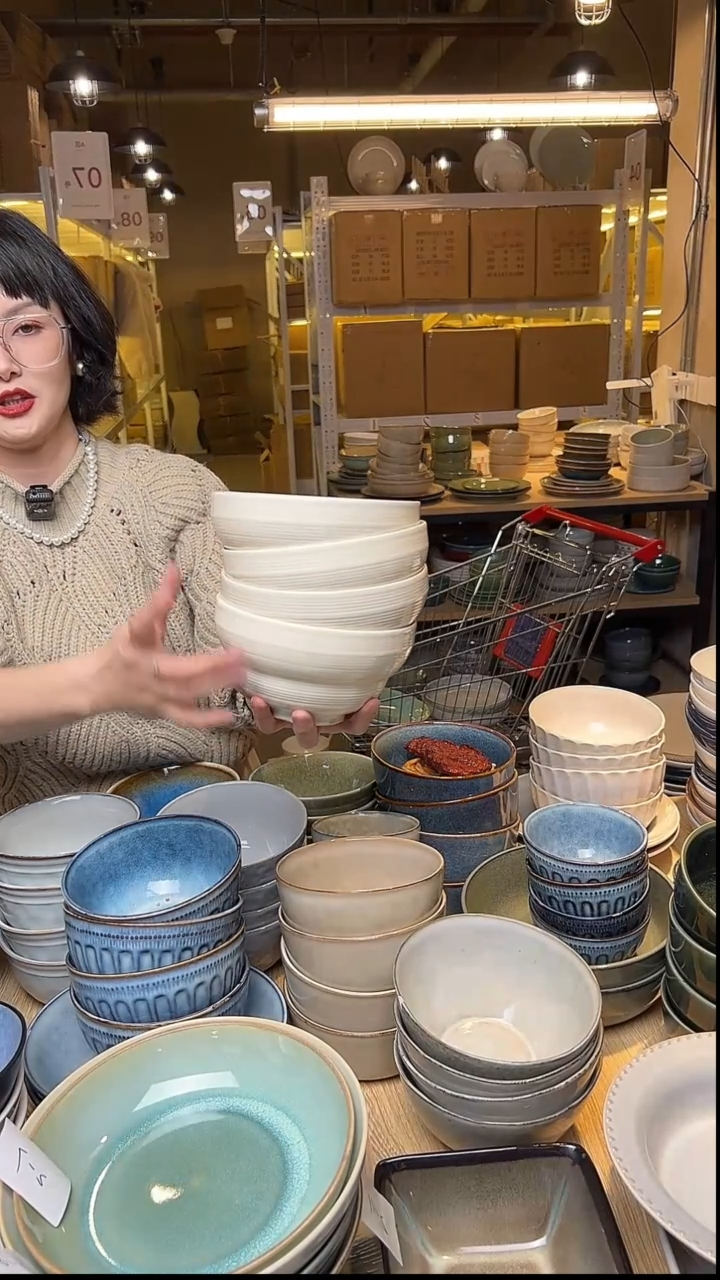 瓷143外贸尾货窑变釉下彩默认微瑕