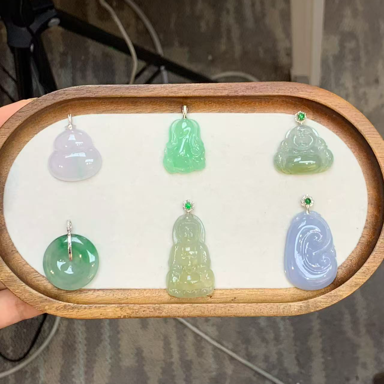 精品镶嵌翡翠吊坠礼包-18多样性发其一12.7