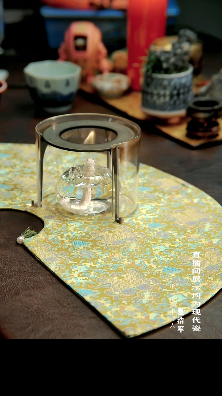 摆件瓷彤云山房 酒精炉