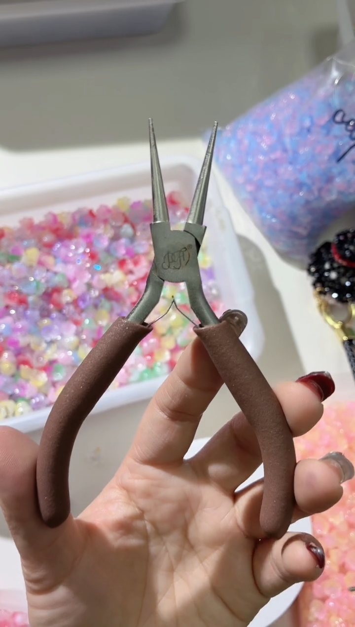 玻璃0740高端串珠圆嘴钳1把