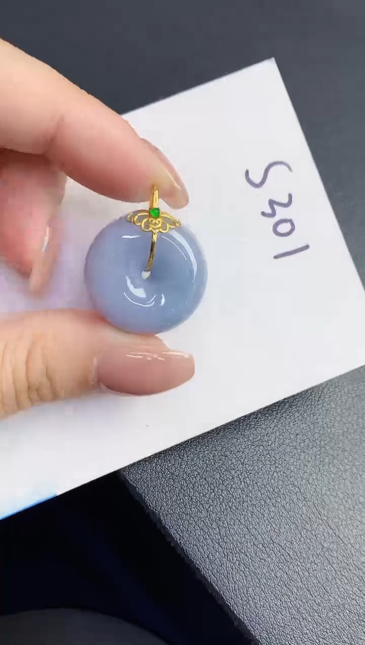 【闪购商品】翡翠颈饰18K金镶嵌0000000000