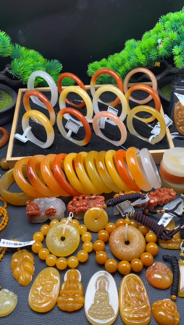 【闪购商品】石英质玉（黄龙玉）手镯未镶嵌36512