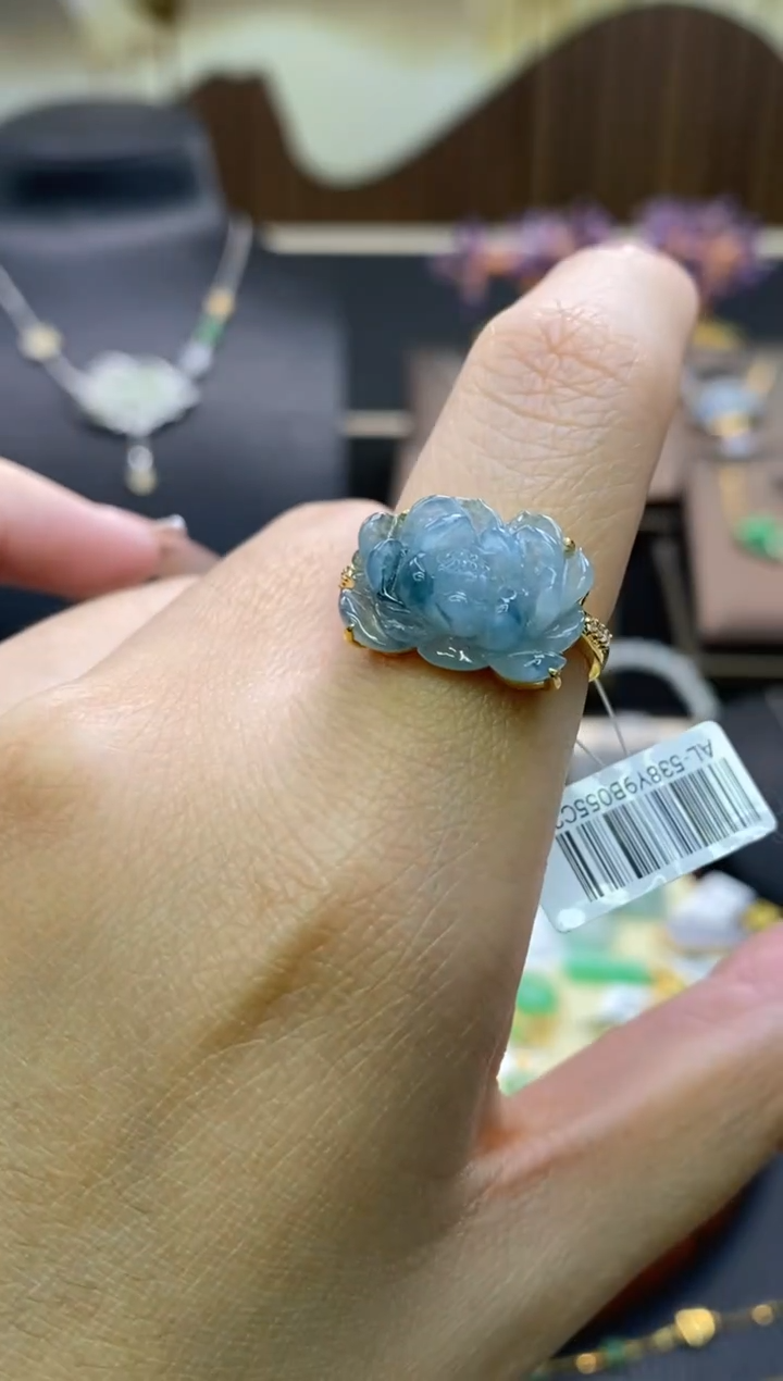 【闪购商品】翡翠颈饰18K金镶嵌净货12340