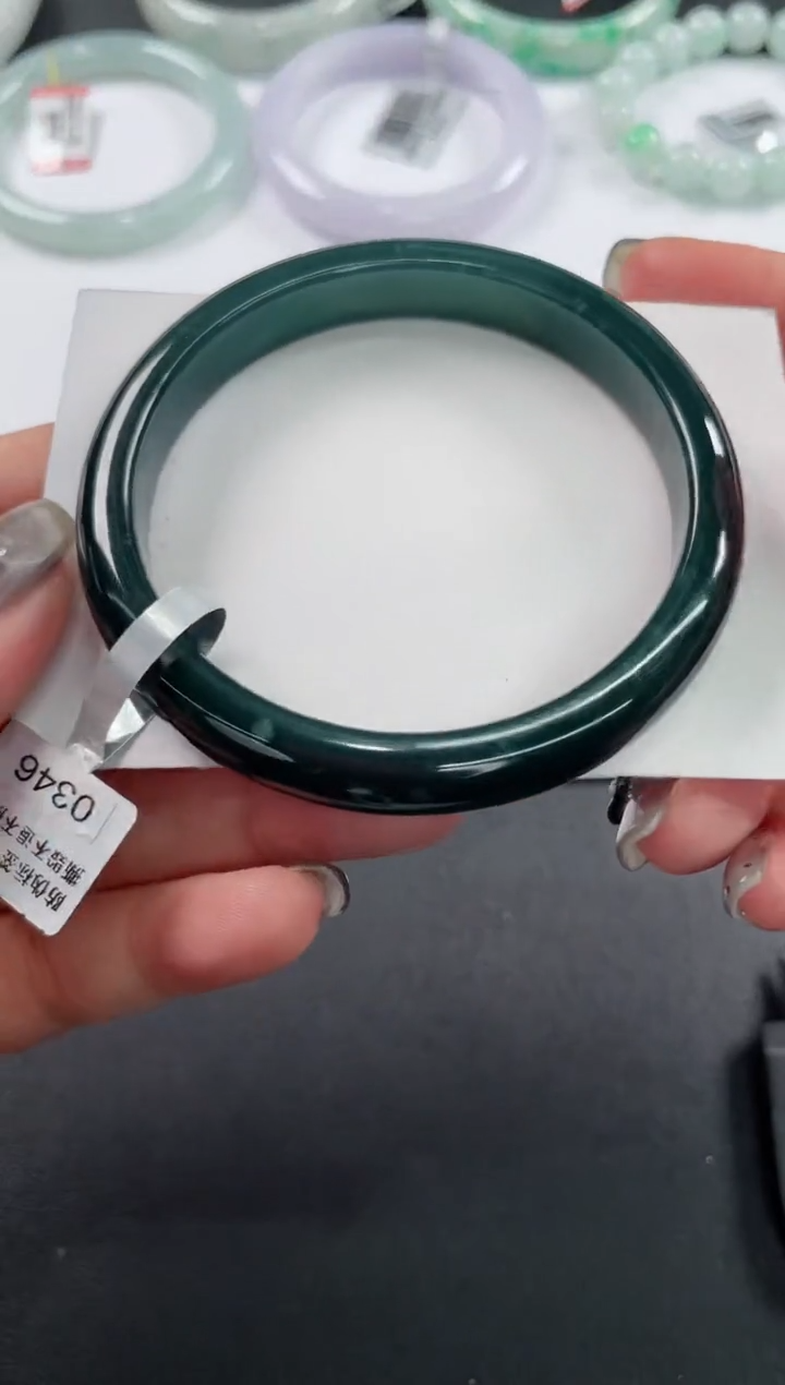 未镶嵌手镯翡翠基地发货H7850 58+