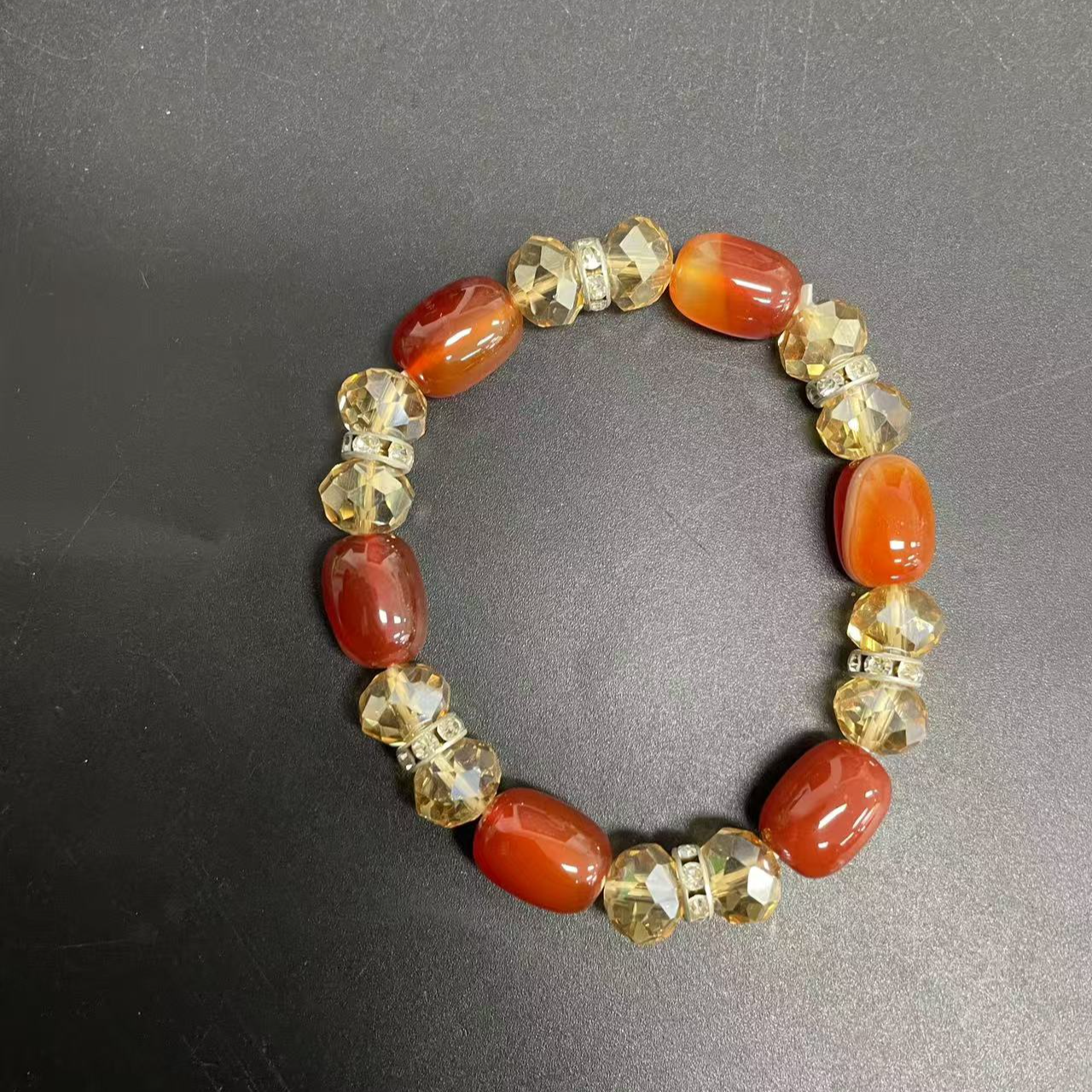 【小杰推荐】雪胆红莲桶珠手串（多样性发其一）10878