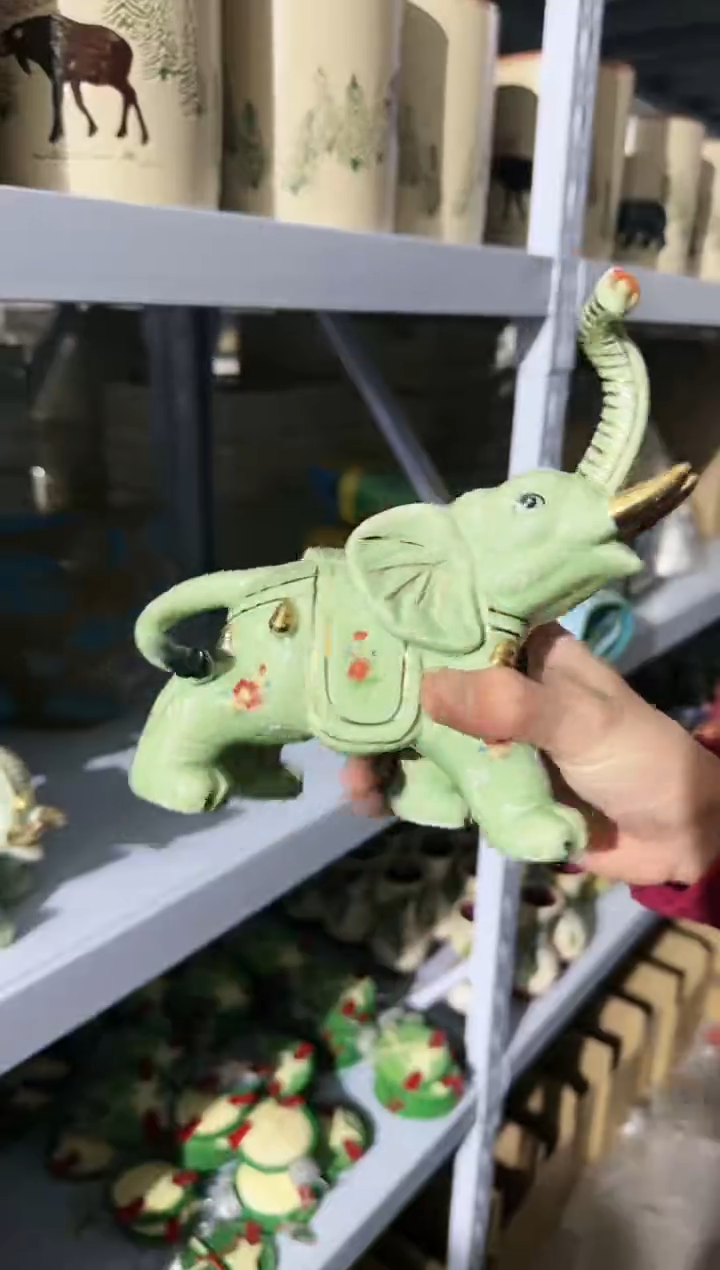 【闪购商品】默认微瑕高端树脂陶瓷摆件W766