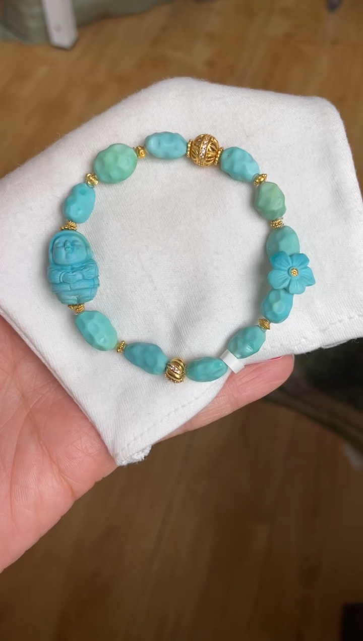 未镶嵌绿松石手串78