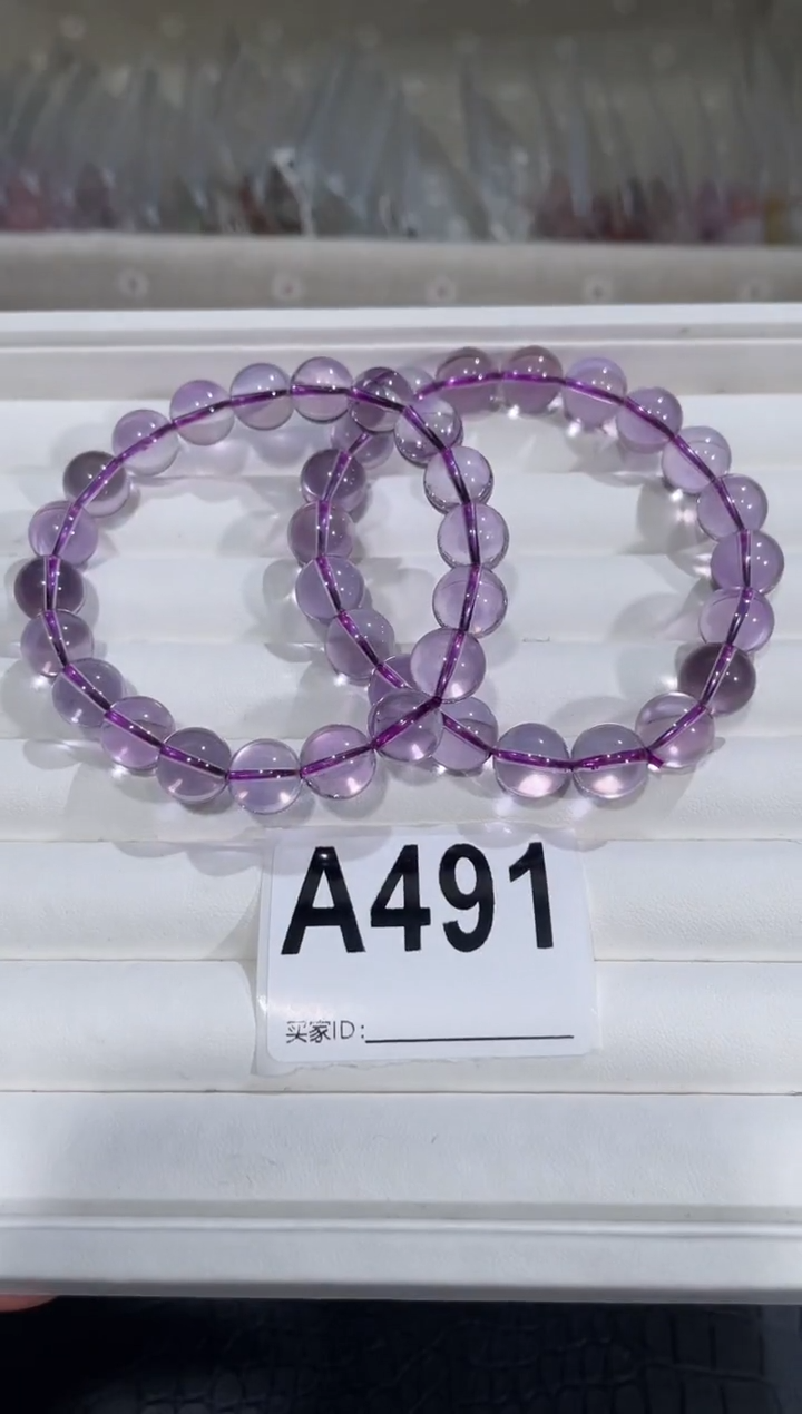 水晶手链未镶嵌A491紫水晶手链10多样性发一