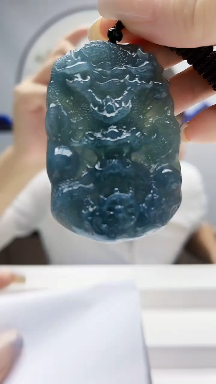 未镶嵌定制翡翠毛货-挂件39