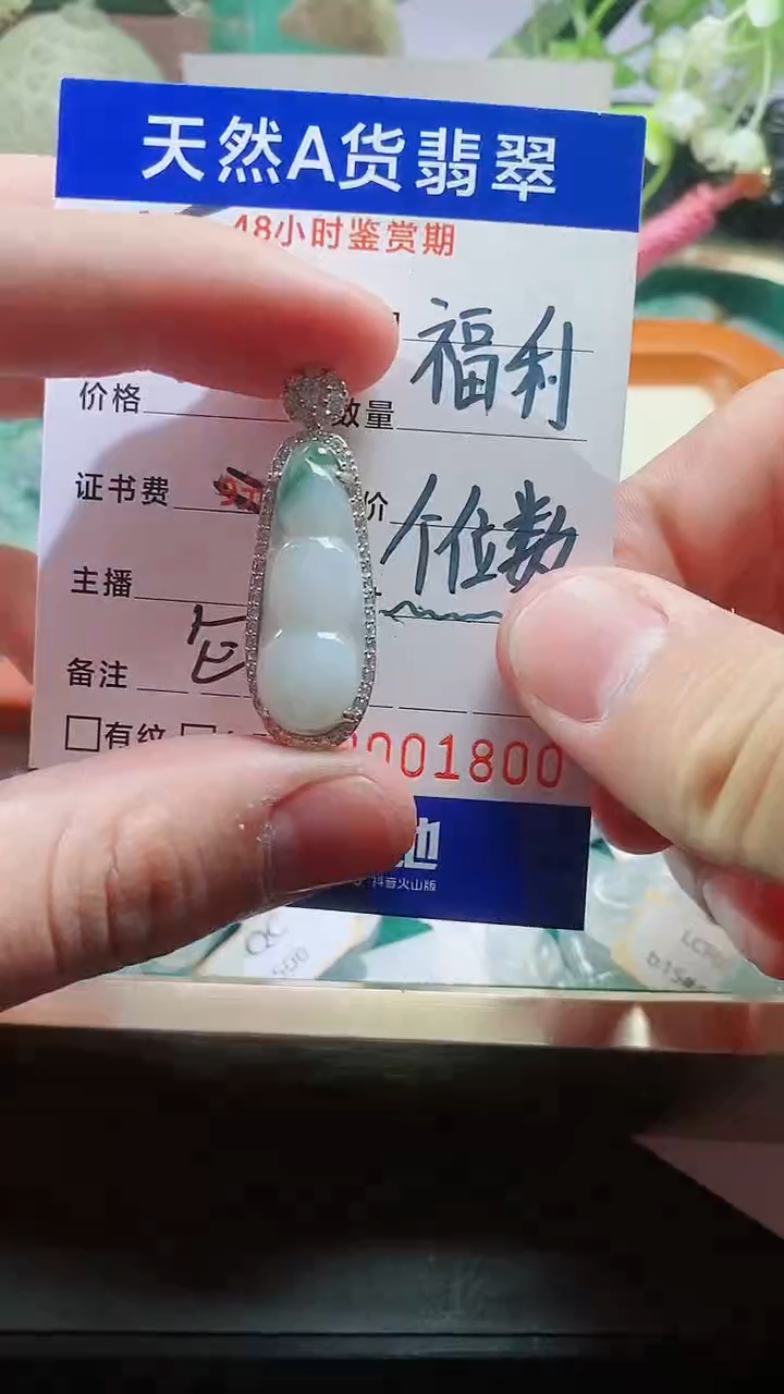 【闪购商品】翡翠颈饰未镶嵌天然A货翡翠一件