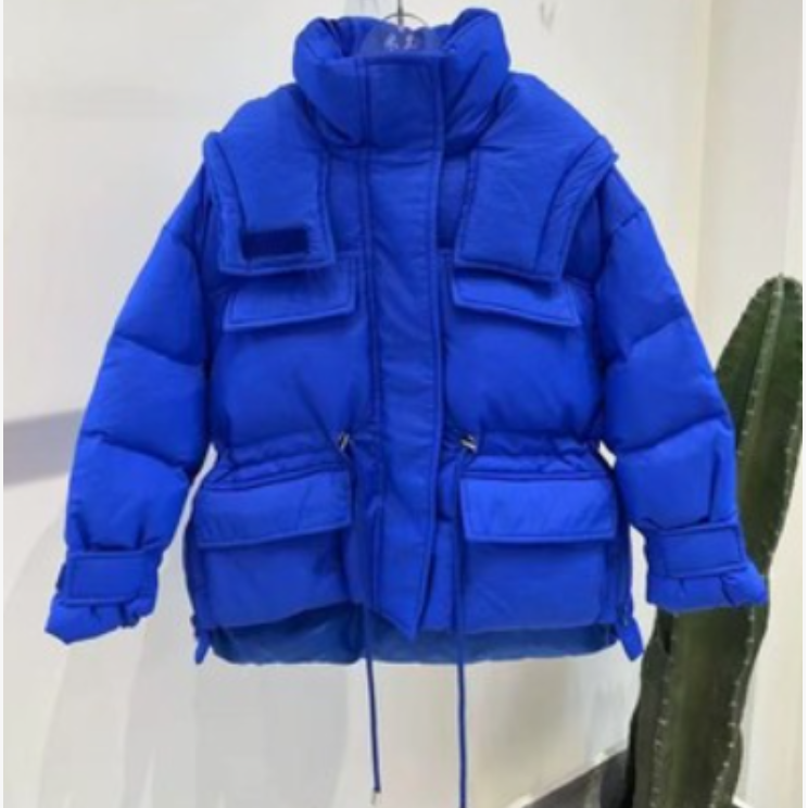 504138 《蓝》 韩版女童休闲舒适洋气百搭时尚秋冬保暖羽绒服