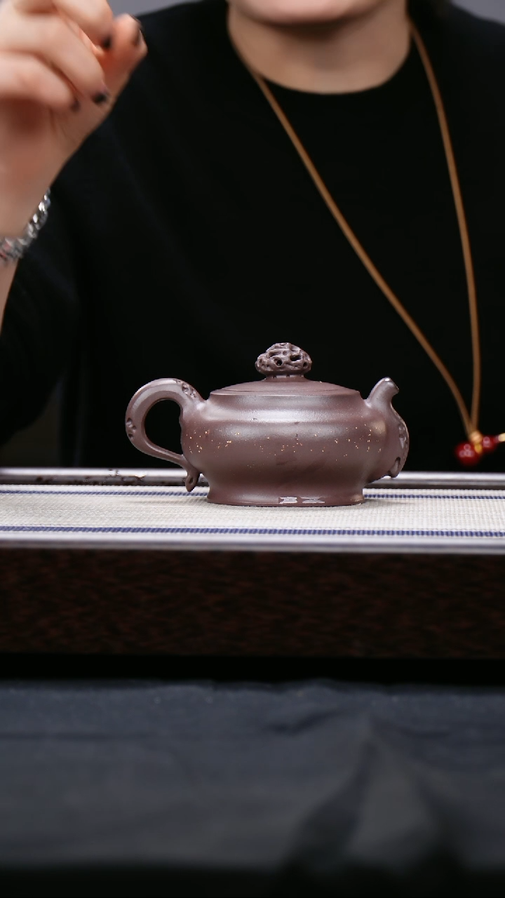 【闪购商品】紫砂茶壶四号井低槽青   星辰大海 