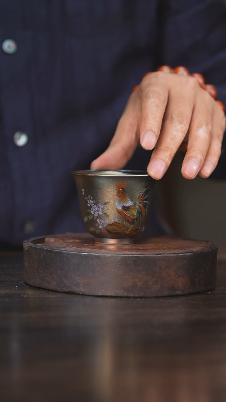 【闪购商品】杯65柴房陶瓷丨窑宝金鸡单杯