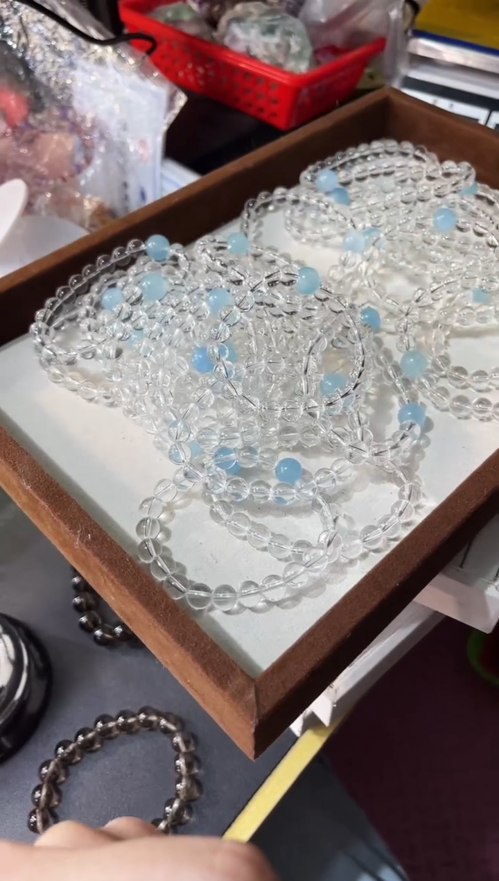 【闪购商品】水晶/未镶嵌露思同款-白水晶diy海蓝