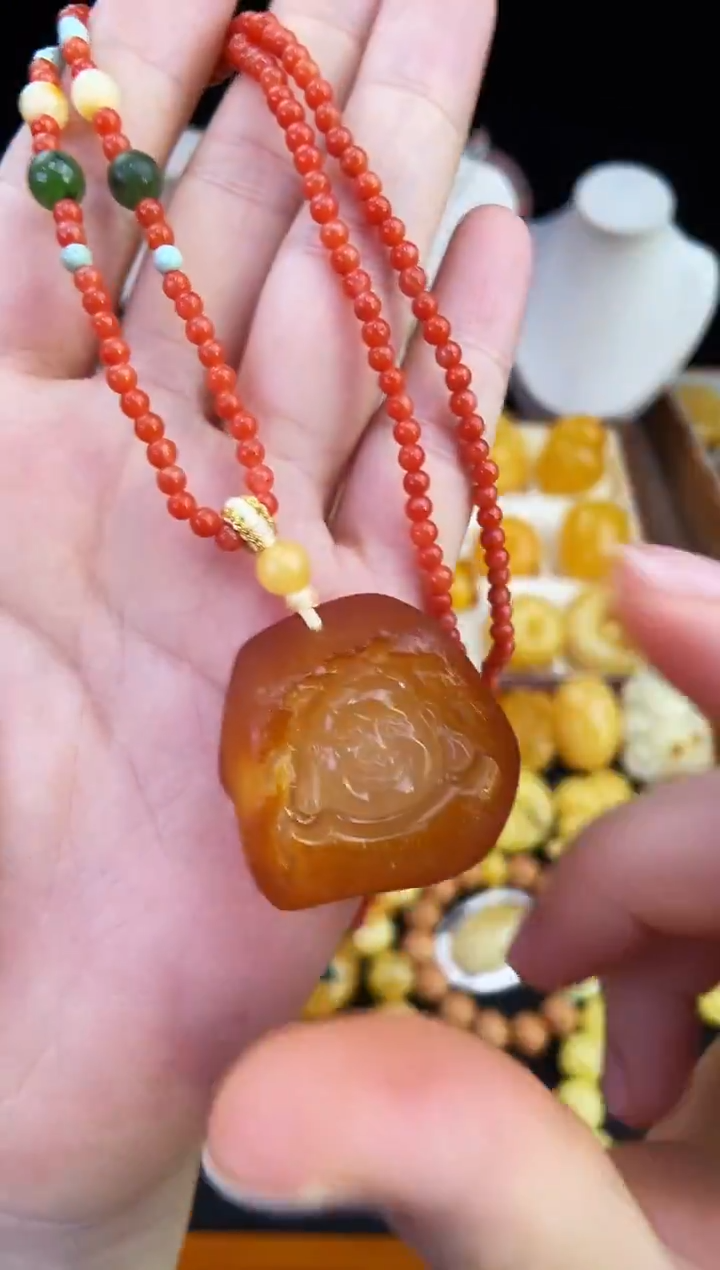 琥珀未镶嵌珠宝奇石柒月