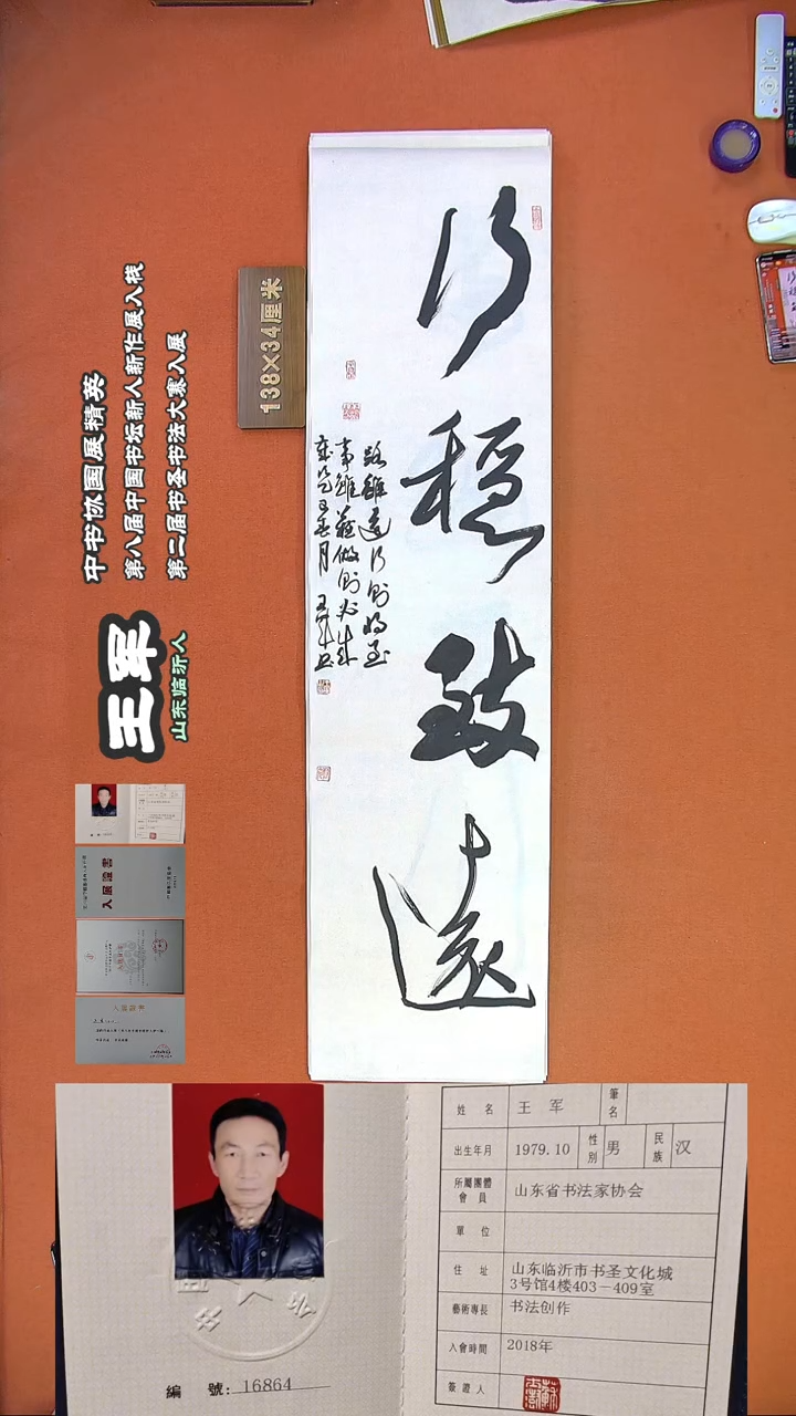 【闪购商品】书法139a王军书法作品