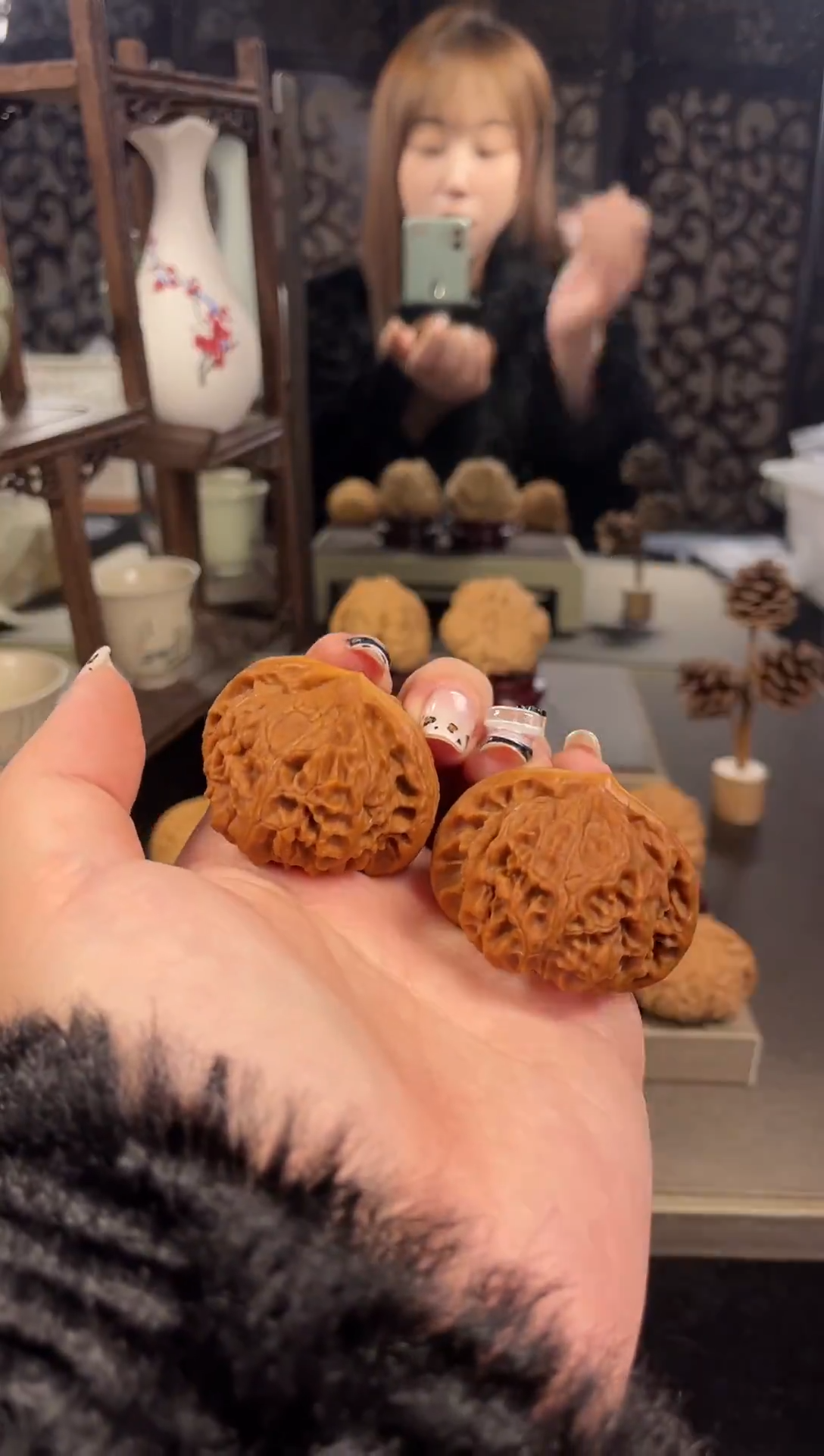 【闪购商品】文玩核桃把件宫灯42尺-12