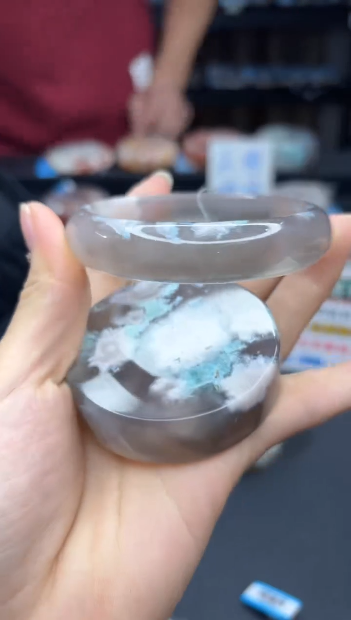 【闪购商品】石英质玉手镯未镶嵌2088（59圈赠送镯心）