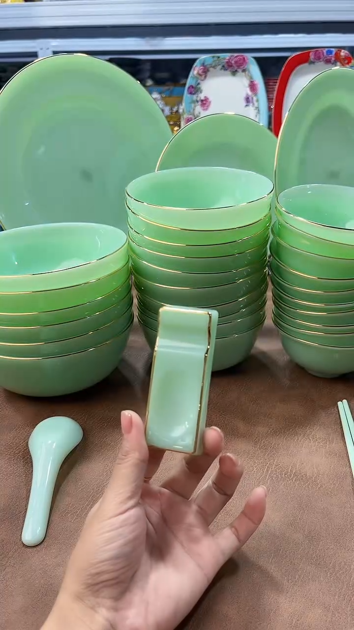 玉瓷筷子架10个景德镇陶瓷