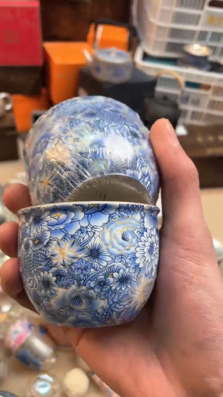 【闪购商品】瓷片@@@@@@@@@@@@@万花对杯