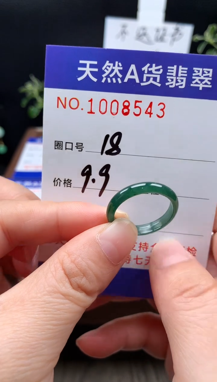 未镶嵌戒指翡翠18#