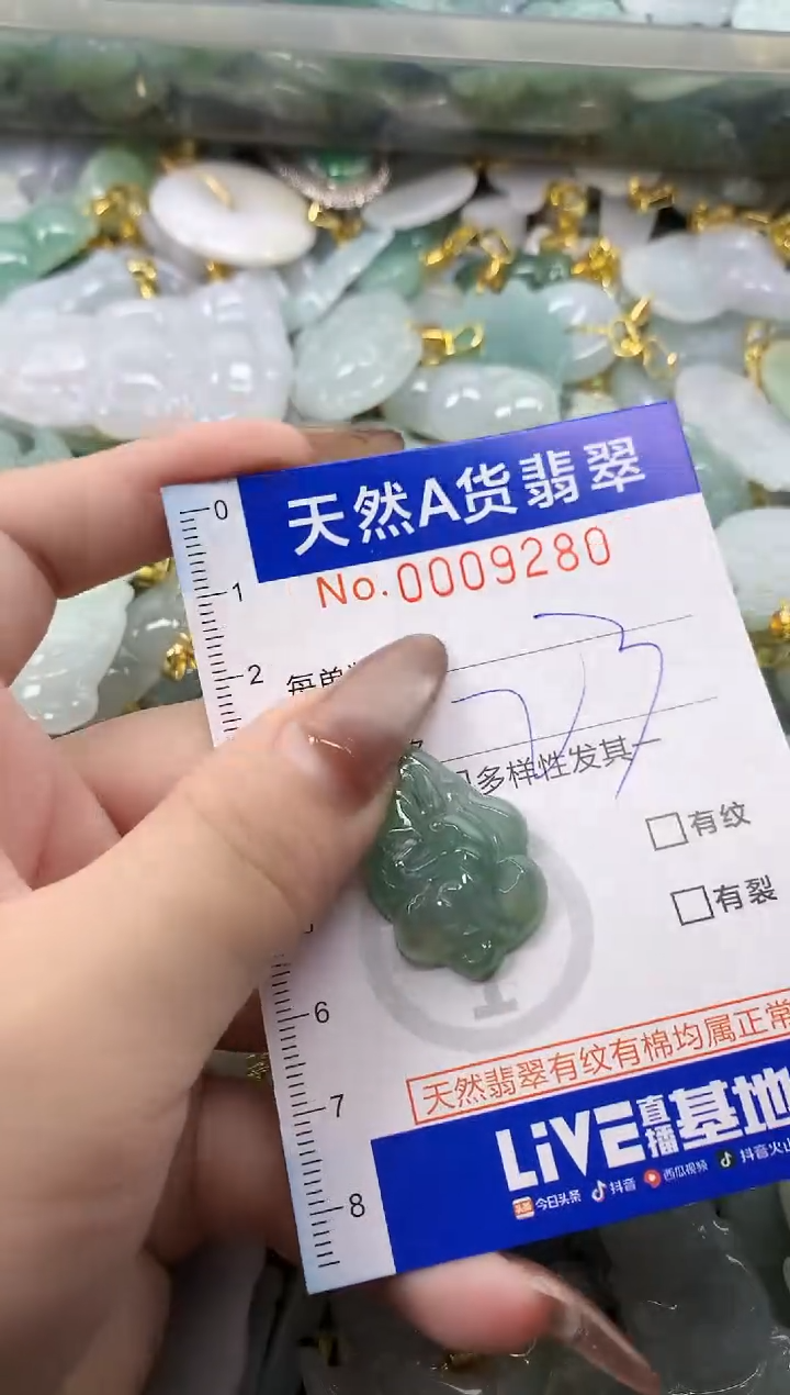 翡翠未镶嵌颈饰天然A货翡翠