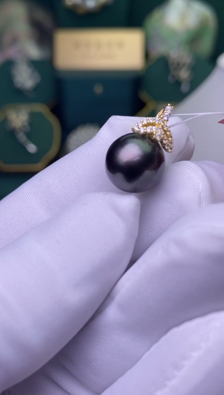 【闪购商品】海水珍珠颈饰银S925镶嵌11-12