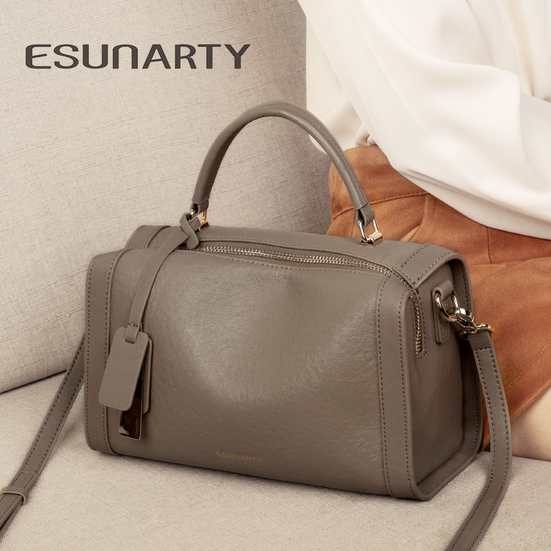 包包女款2025年新款真皮通勤上班减龄女士手提斜挎波士顿枕头包