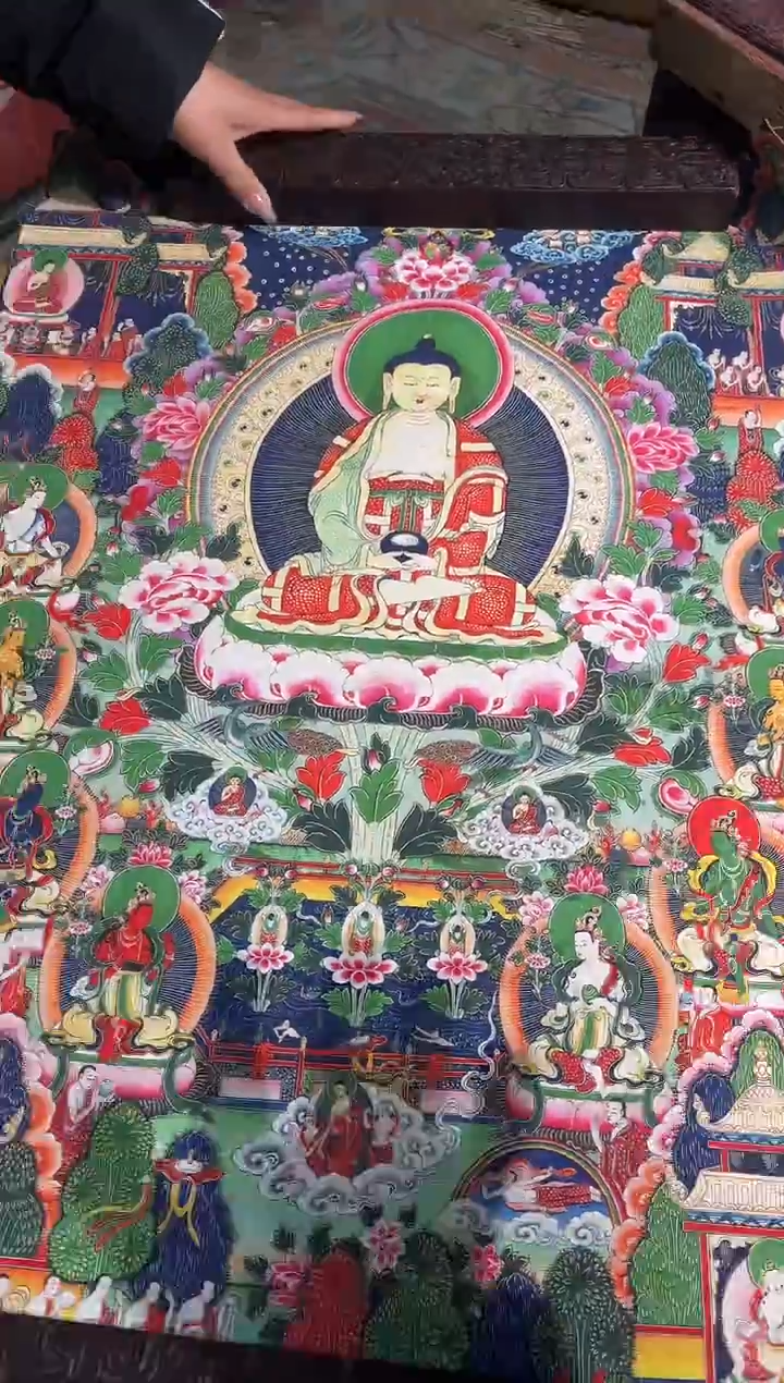 卷轴画路路的唐卡tk160