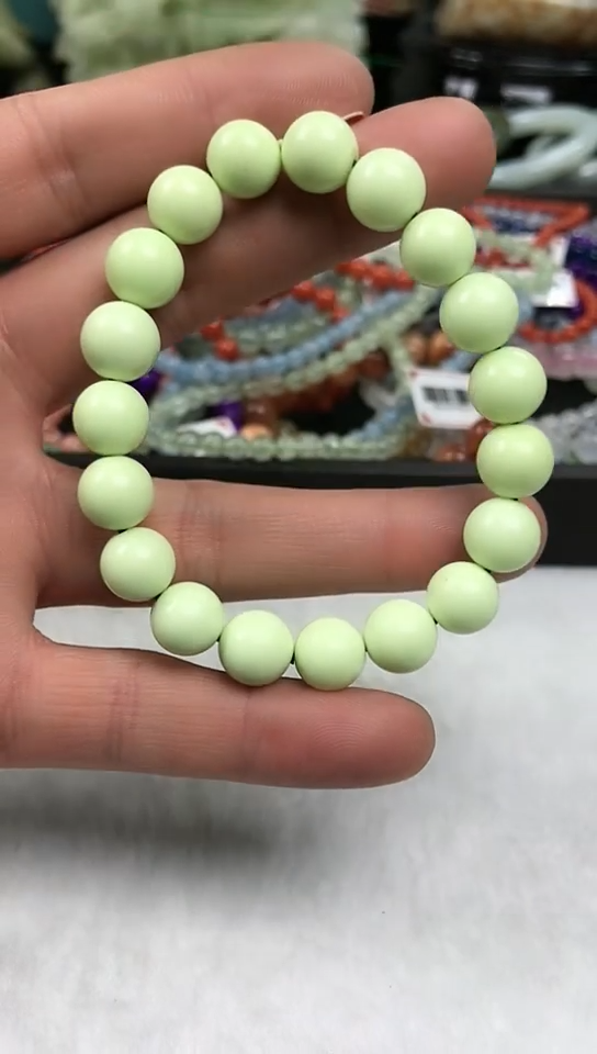 【闪购商品】石英质玉手链未镶嵌【10MM】