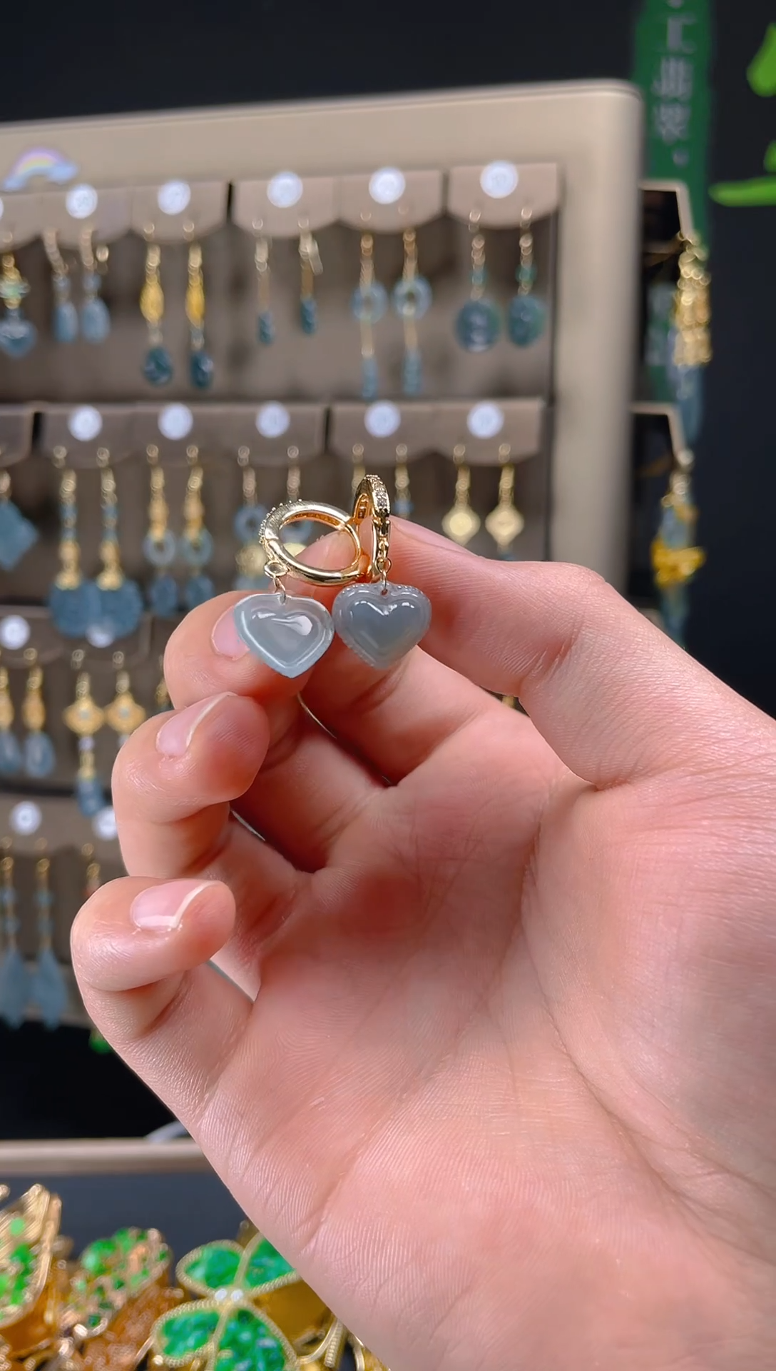 【闪购商品】翡翠耳饰合金0104翡翠饰品