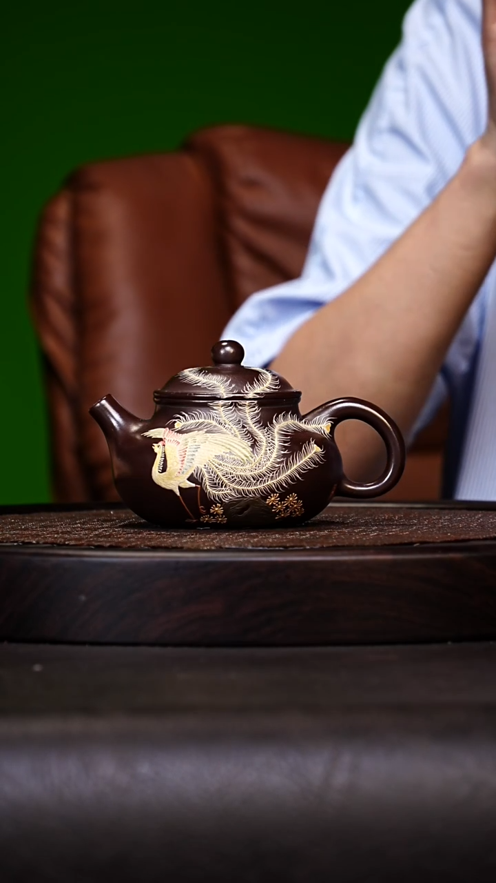 宜兴原矿高端紫砂 深井老紫泥260cc