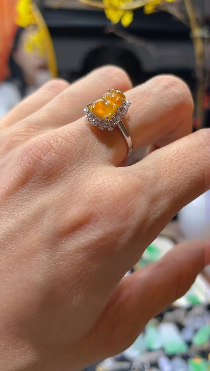 【闪购商品】翡翠颈饰18K金镶嵌假一赔三14圈口