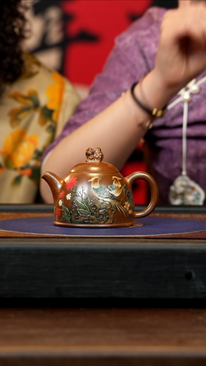 【闪购商品】紫砂茶壶YJY 柴烧 金钟 